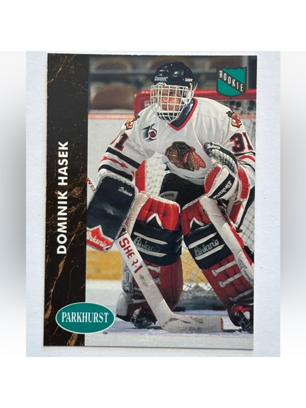 Dominik Hasek 1991/92 Parkhurst Legend Rookie RC Hockey Card